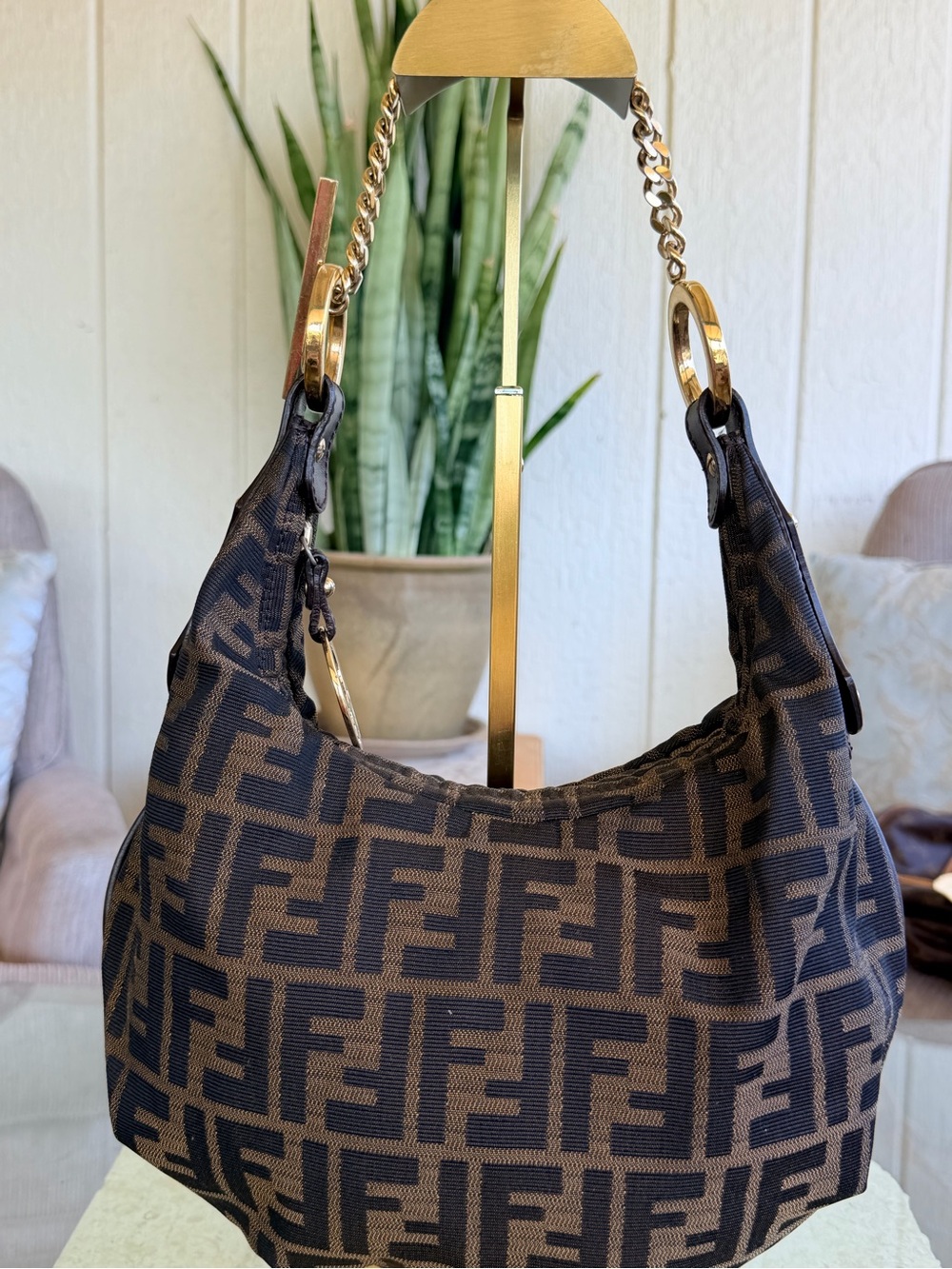 Fendi Zucca Chef Hobo Bag💝💝💝